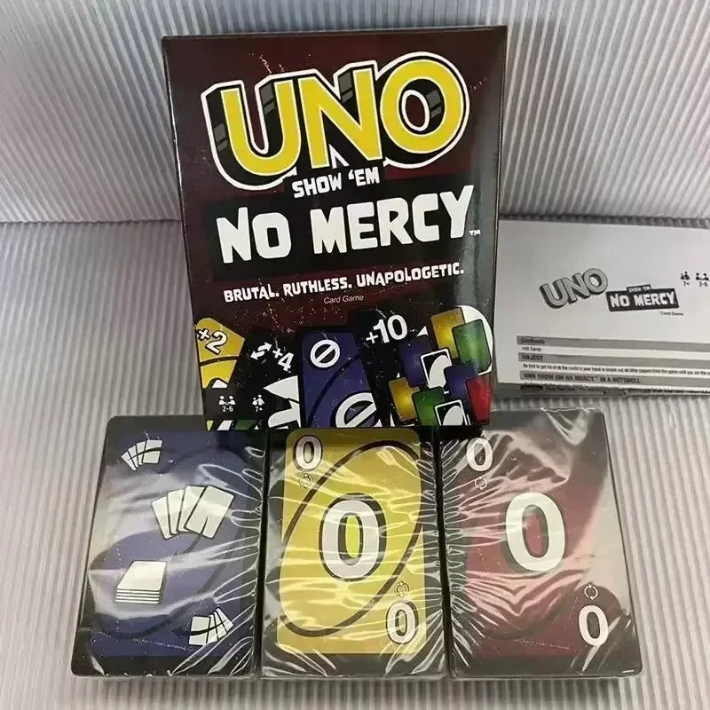 **New 10styles Uno No mercy Game Board Games UNO Cards Table Family Party Entertainment UNO Games Card Toys Children Birthday!!!
