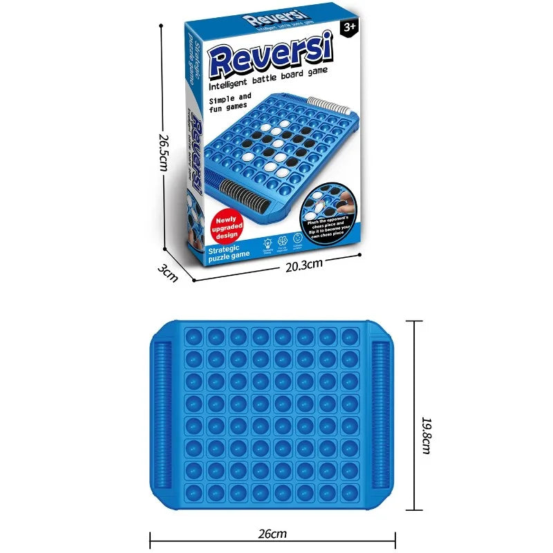 Puzzle Toy Flip Black and White Chess Board Parent-child Interactive Tabletop Game Strategy Toy for Logical Thinking Training