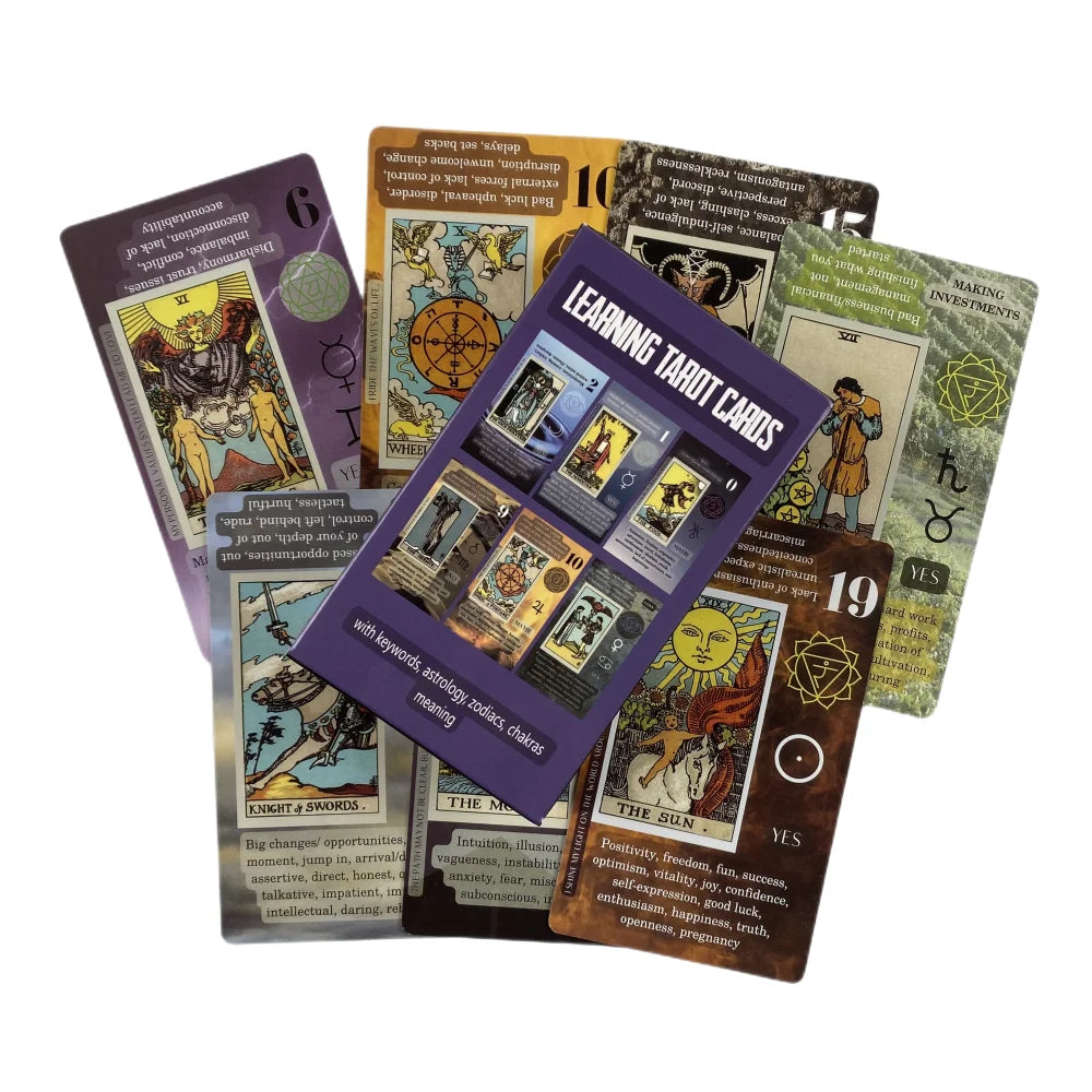 Tarot Of The Abyss Cards Divination Deck English Versions Edition Oracle Board Playing Game For Party