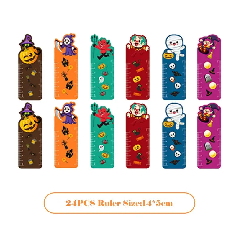 Halloween Toys Random Gyroscope Pumpkin Shell Ruler Gift Bags Simulated Spider Ghost Power Car Halloween Party Favors For Kids