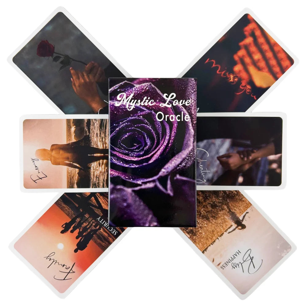 Mystic Love Oracle Cards Game Fortune-telling Tarot Divination Visions Edition Messages Board Deck