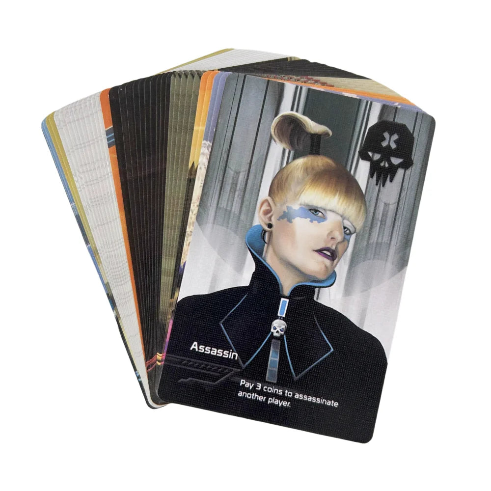 English Coup Card Game Holding Resistance Mission Board Deck Card For Party