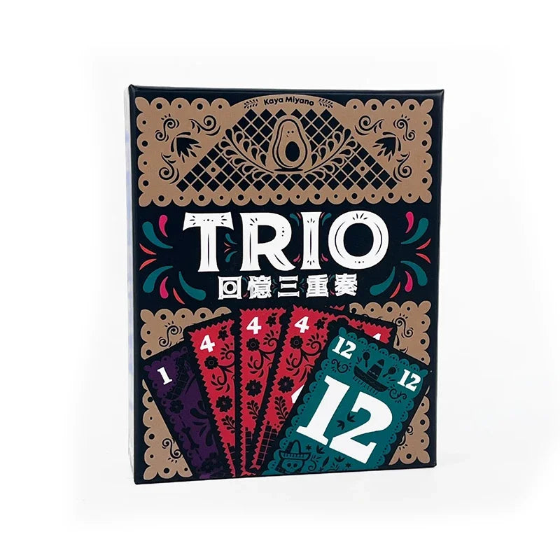 Trio Board Game Strategic Card Matching Fun for Friends Couples and Family Perfect Game Night Entertainment for All Ages