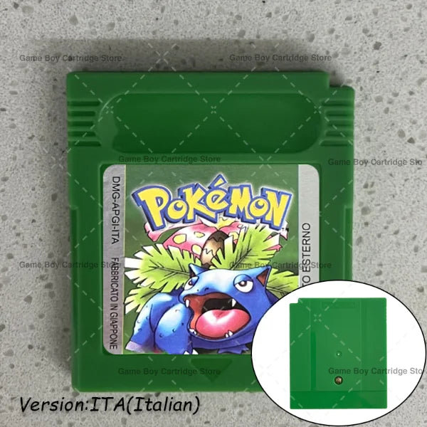 GBC Video Game Cartridge Console Card Pokemon Blue/Crystal/Green/Gold/Red/Silver/Yellow High Quality with Multi-language