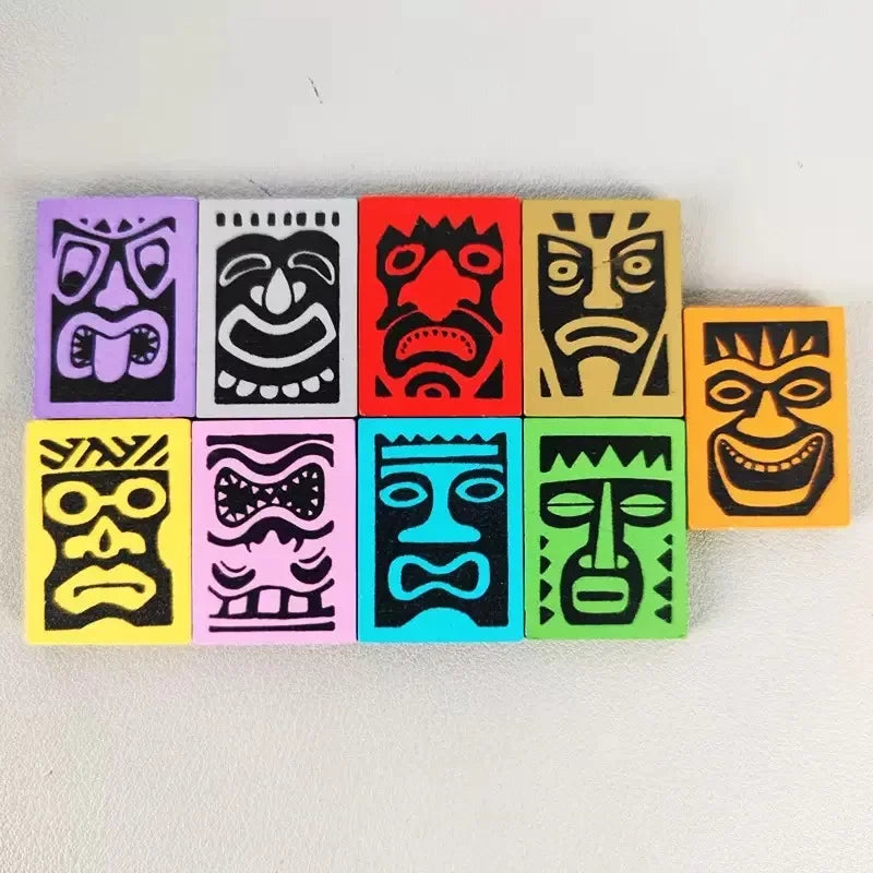 Chinese English Version Tiki Topple Board Game Card Strategy Fun Party Game 2-4 People