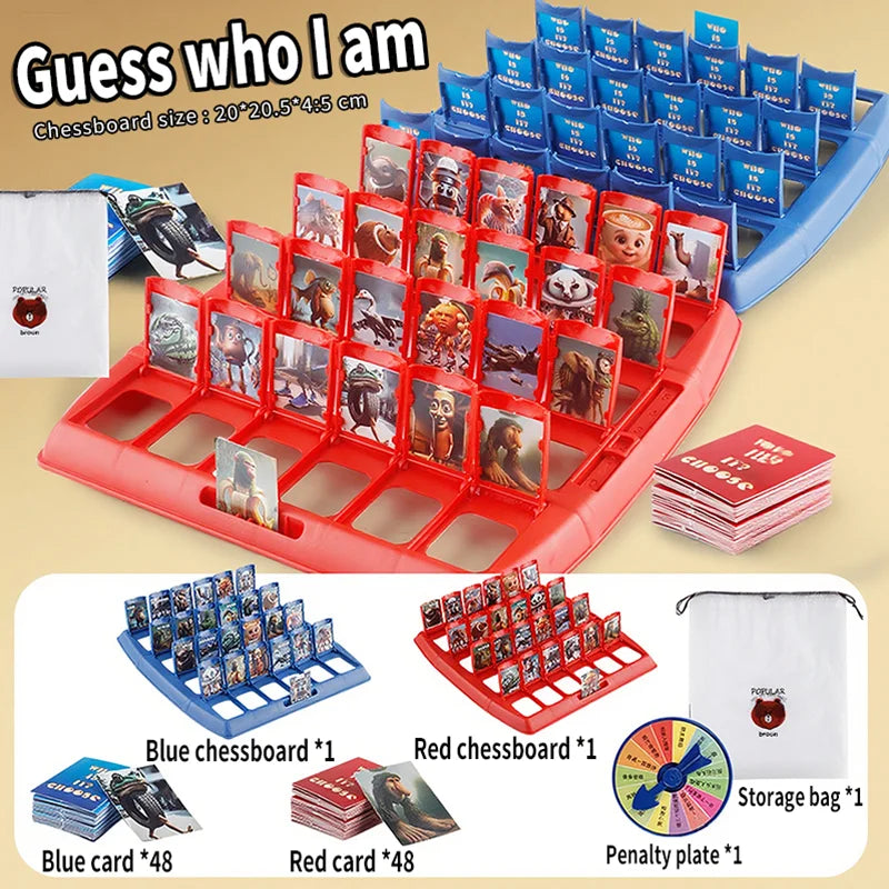 98pcs Cards/Set Brainrot Italian Guess Who I Am Puzzle Card Games Tralalero Tralala Tungtungtung Sahur brr brr patapim Toy Gifts