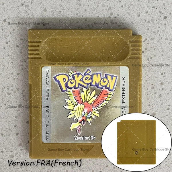 GBC Video Game Cartridge Console Card Pokemon Blue/Crystal/Green/Gold/Red/Silver/Yellow High Quality with Multi-language