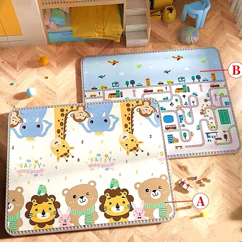 200x180/180x150/180x120cm Play Mat for Children's Thick Safety Mat Friendly Crawling Play Mats Folding Mat Carpet Rug Playmat