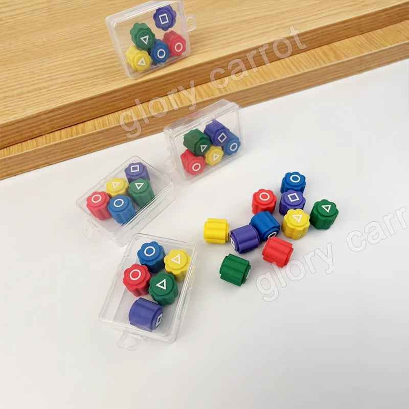 5Pcs/box Korea Traditional Play Game Gonggi Jack Stone Pebbles Set Hand-Eye Coordination Training Toy