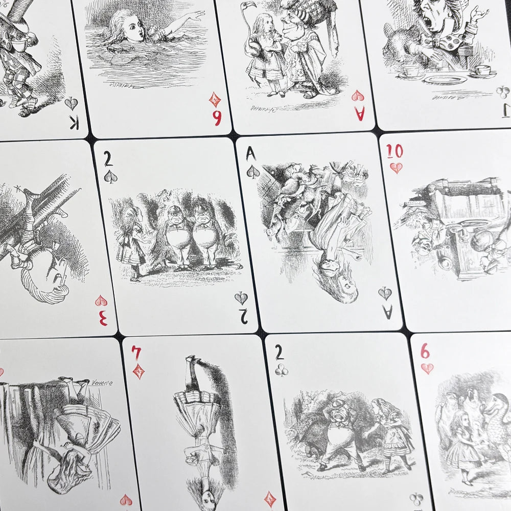 Alice Vintage Playing Cards Deck of Cards Waterproof Poker Ideal for Themed Parties, Props, Theme, and Games