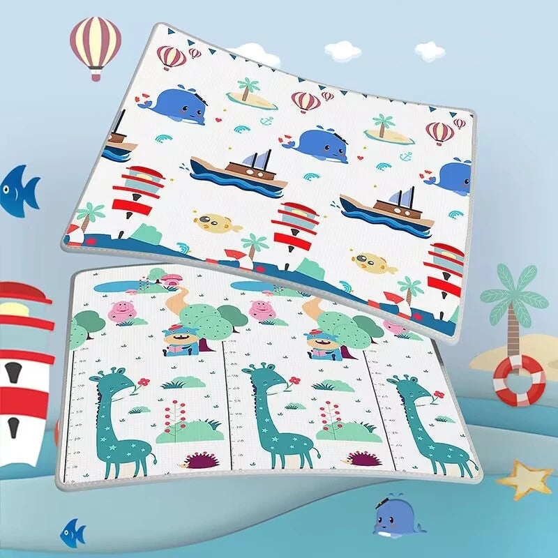 200x180/180x150/180x120cm Play Mat for Children's Thick Safety Mat Friendly Crawling Play Mats Folding Mat Carpet Rug Playmat
