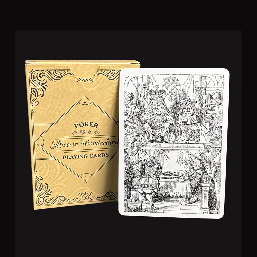 Alice Vintage Playing Cards Deck of Cards Waterproof Poker Ideal for Themed Parties, Props, Theme, and Games