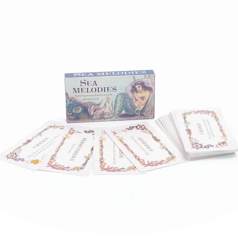 Sea Melodies Magical Messages Word Cards Mini Edition for Family Gatherings 40Pcs 11*6cm Board Game English Version