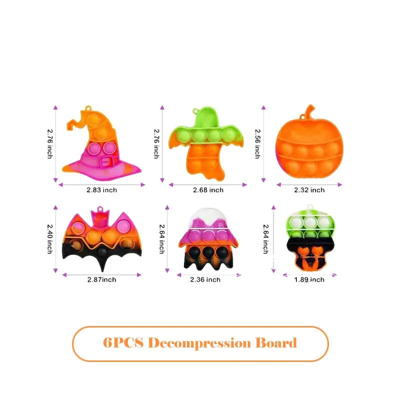 Halloween Toys Random Gyroscope Pumpkin Shell Ruler Gift Bags Simulated Spider Ghost Power Car Halloween Party Favors For Kids