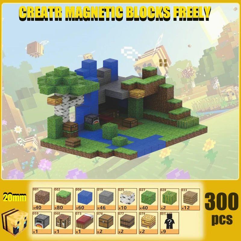 Magnetic building blocks, suitable for boys and girls, a set of magnetic cubes for children over 3 years old, DIY, STEM toys