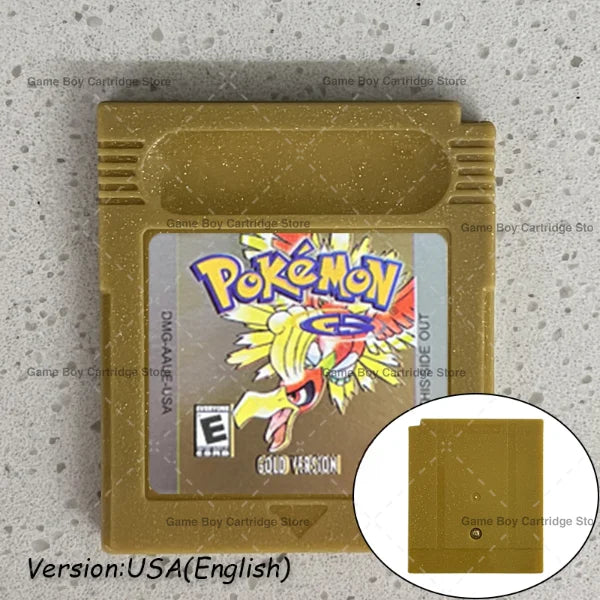 GBC Video Game Cartridge Console Card Pokemon Blue/Crystal/Green/Gold/Red/Silver/Yellow High Quality with Multi-language
