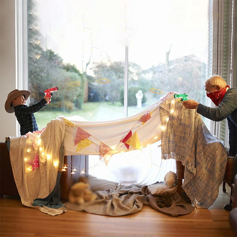 1PC Mini Keychain Gun Rubber Band Gun Toy Gun Shooting Pistol Alloy Kid Outdoor Activities Party Game Birthday Gift for Children