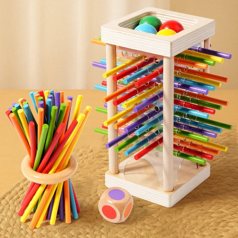 Wooden Stick Strategy Game for Kids Thinking Training Interactive Puzzle Toy Wooden Balance Battle Game for Family Party Fun