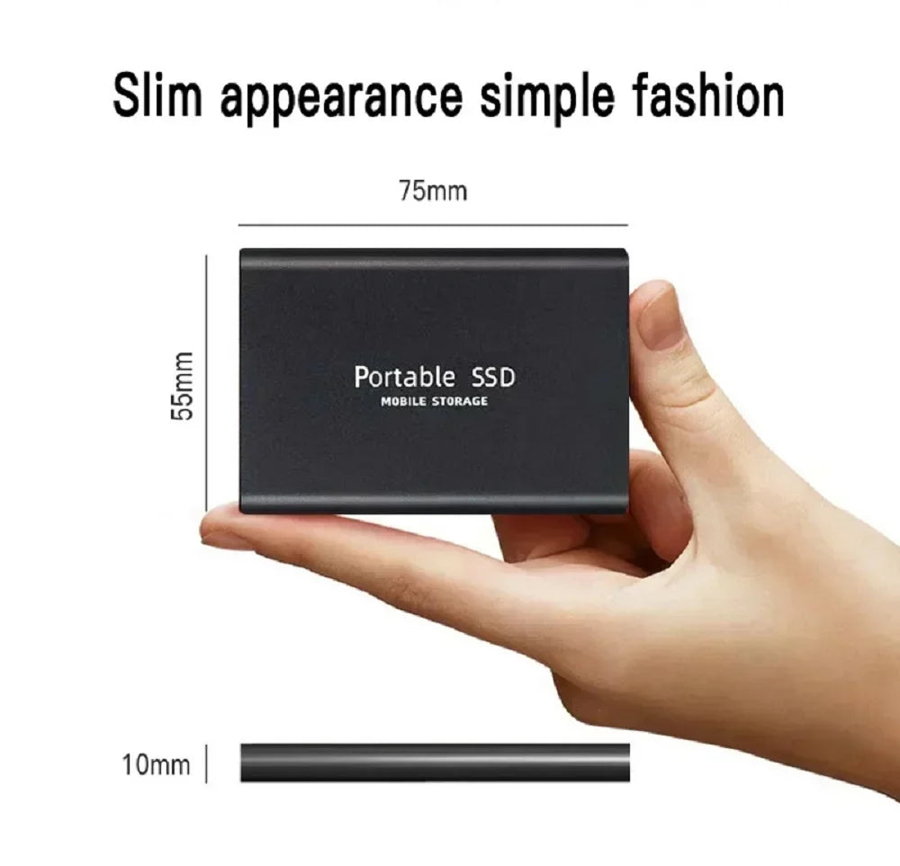 Original Hard Disk 1TB External Hard Drive 2TB High Speed Portable SSD 16TB High Capcity Solid State Drive for Laptop/Phone/Mac