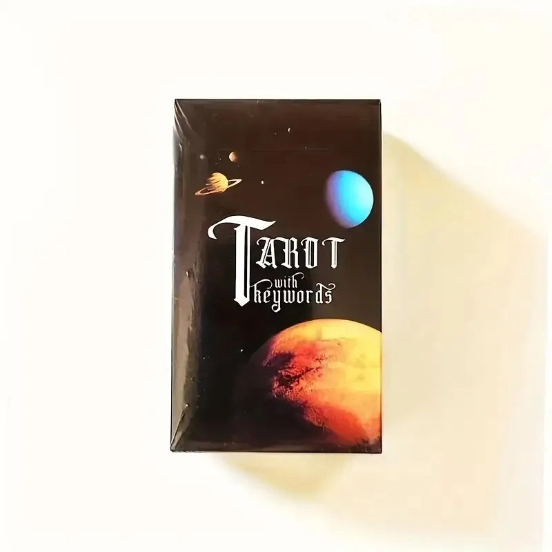 1 Box Tarot with Keywords Tarot Deck Divination Board Game Family Party Entertainment Cards for Beginners And Collectors
