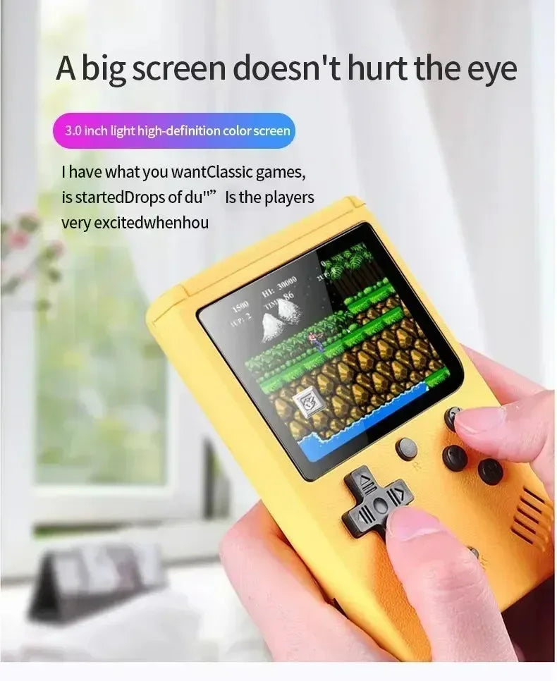 Retro Portable Mini Handheld Video Game Console 8-Bit 3.0 Inch LCD Color Kids Game Player Built-in 400 games For Kid Xmas Gift