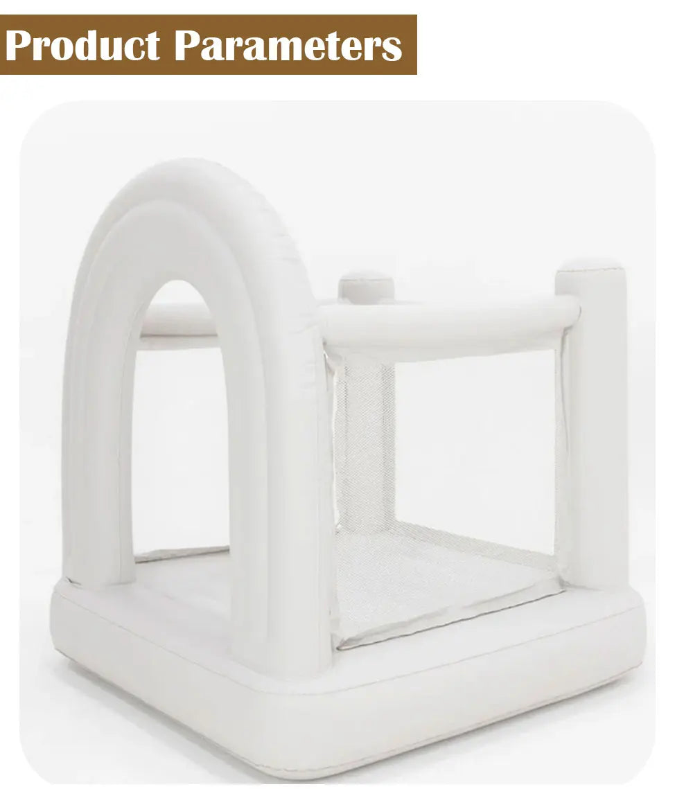 Rainbow Bounce House 1~6 Years Birthday Gift Children's Mini Inflatable Castle PVC Kids Toy Children's Castle Safe Silent
