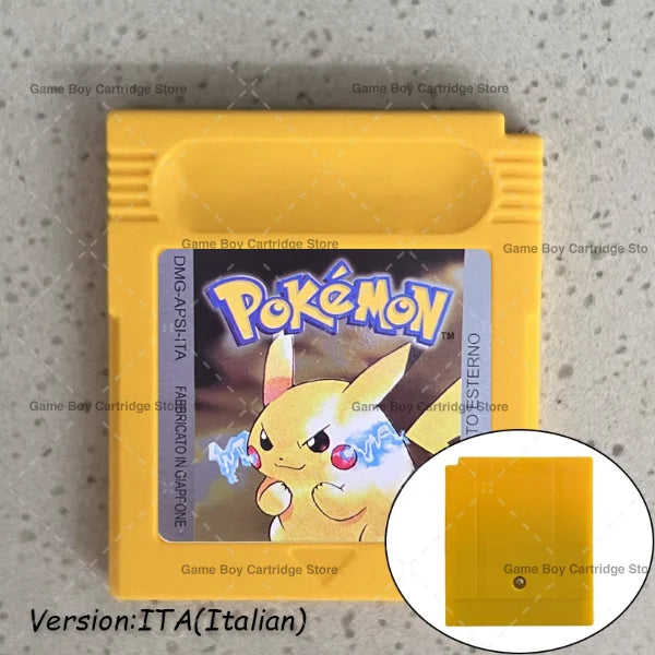 GBC Video Game Cartridge Console Card Pokemon Blue/Crystal/Green/Gold/Red/Silver/Yellow High Quality with Multi-language