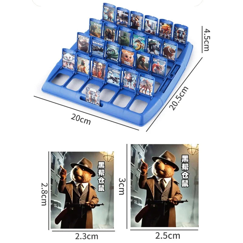 98pcs Cards/Set Brainrot Italian Guess Who I Am Puzzle Card Games Tralalero Tralala Tungtungtung Sahur brr brr patapim Toy Gifts