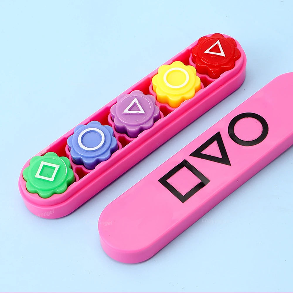 Newest Hot Stone Catching Toy Folk Game Sets Plastic Dice Family Party Game Props Improve Hand-eye Coordination Kids Toys