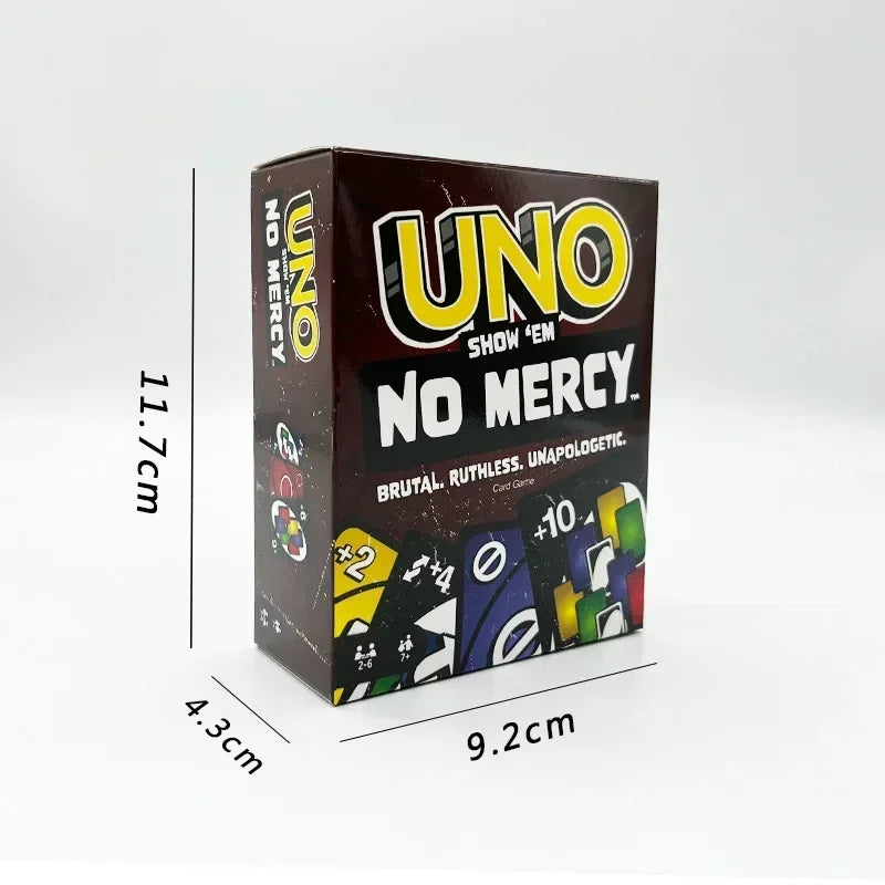 Hot No mercy Game Board Games UNO Cards Table Family Party Entertainment UNO Games Card Toys Children Birthday Christmas gifts
