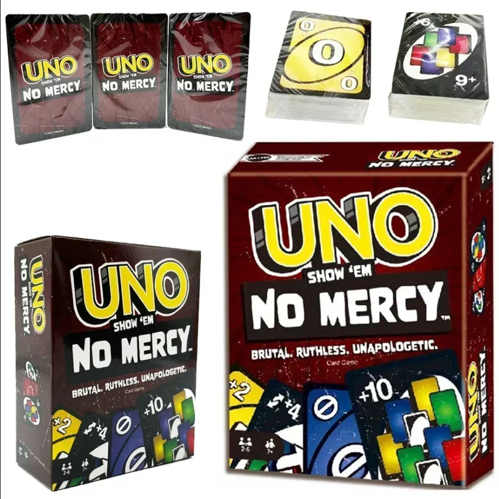 **New 10styles Uno No mercy Game Board Games UNO Cards Table Family Party Entertainment UNO Games Card Toys Children Birthday!!!