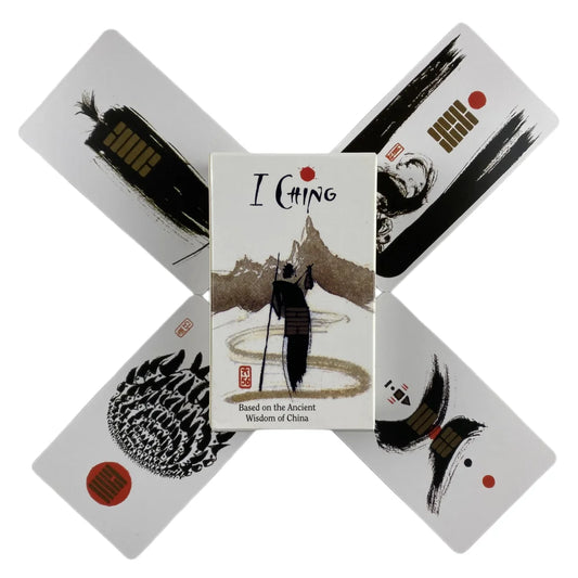 I Ching Tarot Cards Wisdom Of China A 64 Oracle English Visions Divination Edition Deck Borad Playing Games
