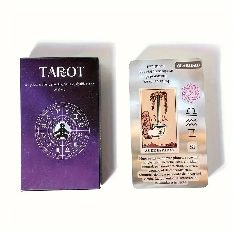 Meaning Tarot Card For Beginner Tarot, Keyword Antiqued Tarot Deck, 78 Cards Fortune Telling Game Divination Tools Perfect Gift