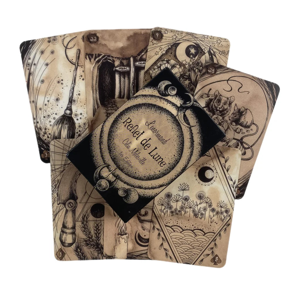 Old Style Lenormand Fortune-Telling Oracle Cards Tarot Divination Deck English Vision Edition Board Playing Game For Party