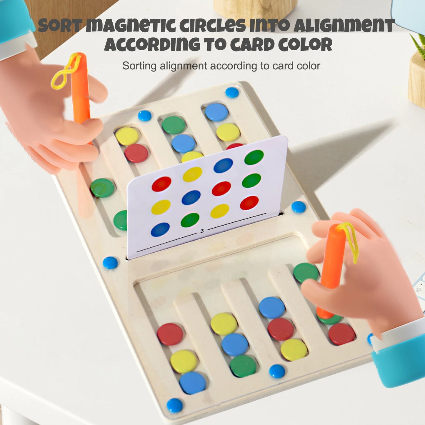Four Color Walking Game Chess Single&Double Maze Battle Game Logical Thinking Training Montessori Early Education Puzzle Toys