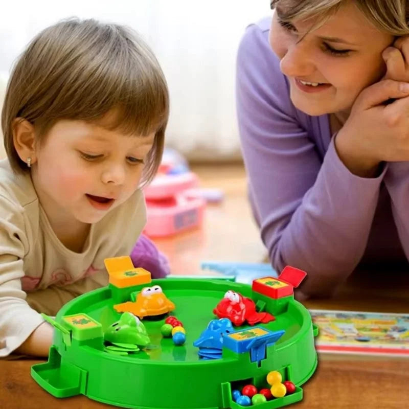 Frog Eating Bean Children Toy Greedy Bean Parent Child Interactive Fun Double Boys and Girls Puzzle Desktop Game