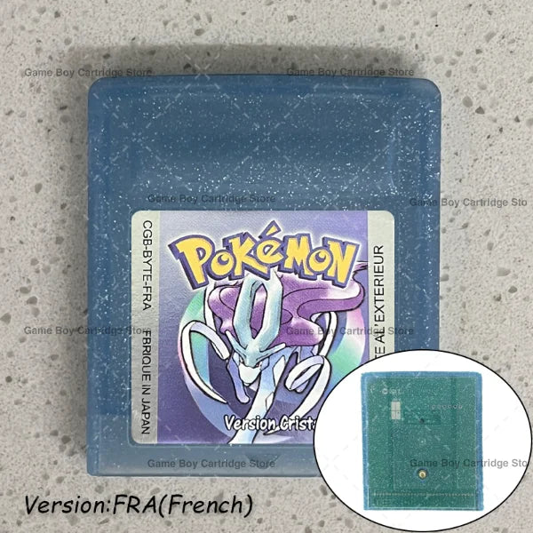 GBC Video Game Cartridge Console Card Pokemon Blue/Crystal/Green/Gold/Red/Silver/Yellow High Quality with Multi-language