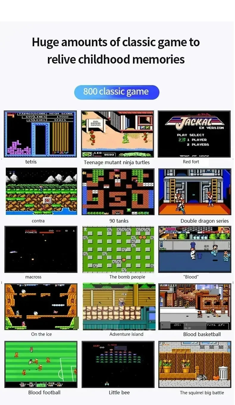 Retro Portable Mini Handheld Video Game Console 8-Bit 3.0 Inch LCD Color Kids Game Player Built-in 400 games For Kid Xmas Gift