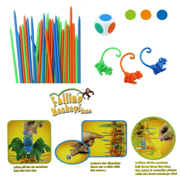 Monkey Climbing Tree Game Toy Children Interesting Intelligence Toys Climbing Desktop Game Party Game Toys Birthday gift For Kid