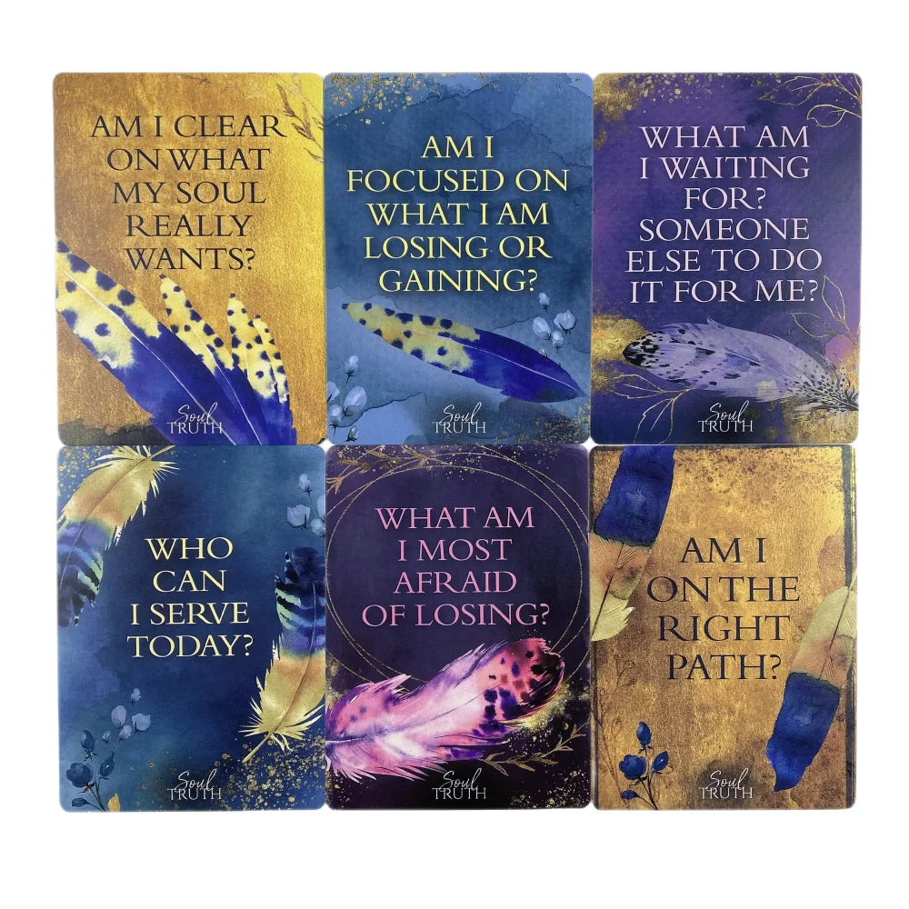 Soul Truth Self-awareness Oracle Cards Divination Deck English Versions Edition Tarot Board Playing Game For Party
