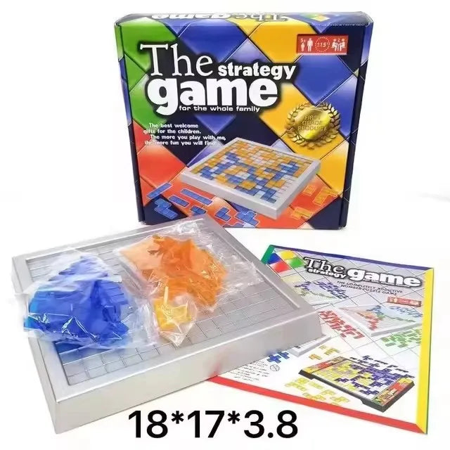 Children Intellectual Puzzle Strategy Board Educational Toys Colored Squares Game Kids Family Party Indoor Desktop Jigsaw Games