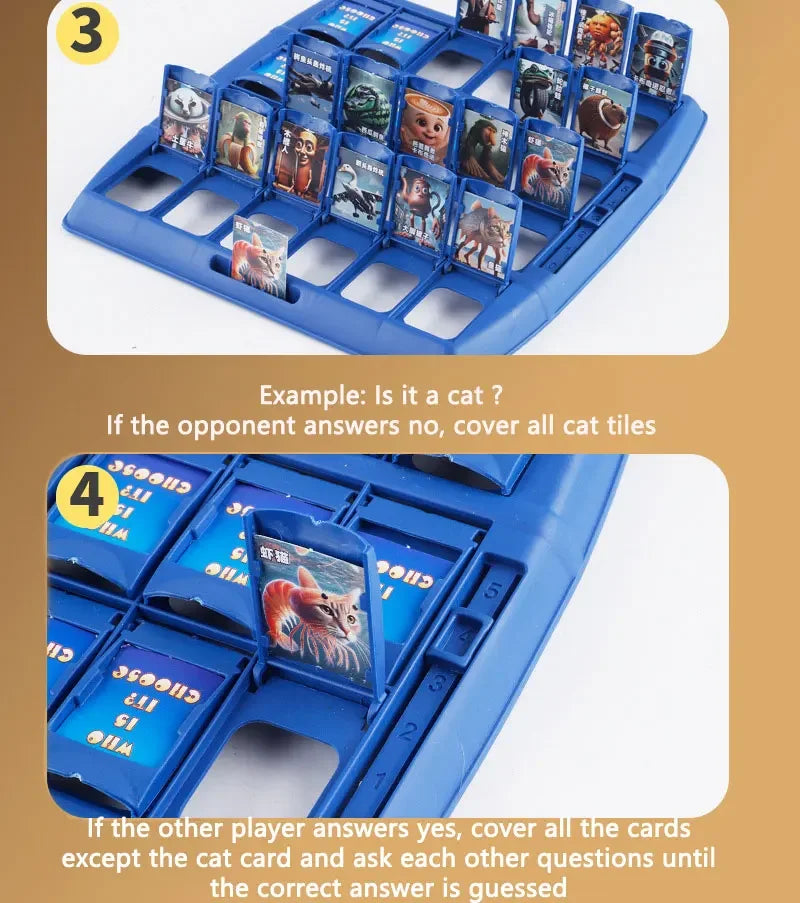 98pcs Cards/Set Brainrot Italian Guess Who I Am Puzzle Card Games Tralalero Tralala Tungtungtung Sahur brr brr patapim Toy Gifts