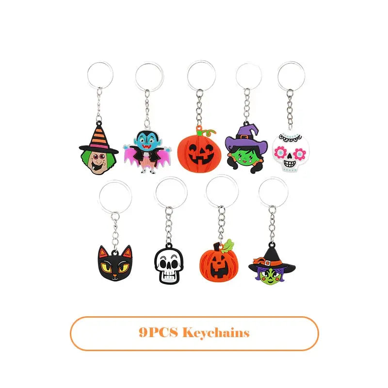 Halloween Party Favors Kids Simulated Scorpion Spider Pumpkin Ghost Power Car Fun Spring Coil Toy Set Halloween Gift For Kids