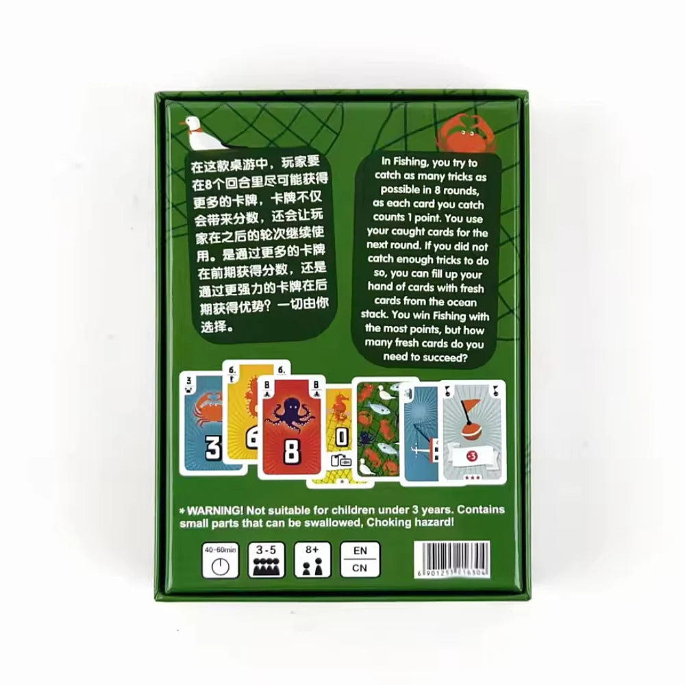 2025 New Board game Fishing  3-5 players 40-60min Family/Party Funny Table Game Friends Entertainment Cards Game