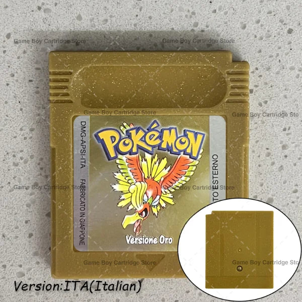 GBC Video Game Cartridge Console Card Pokemon Blue/Crystal/Green/Gold/Red/Silver/Yellow High Quality with Multi-language