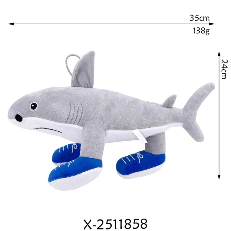 Brainrot Party Favor Tralalero Tralala Shark Plush Stuffed Soft Doll  Ornament Keychain Sticker Balloon Set Glass Party Supplies