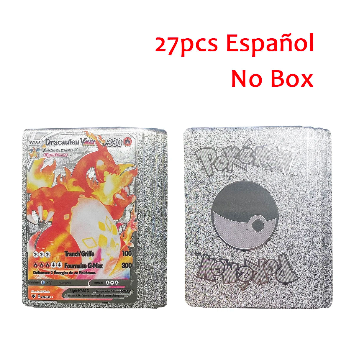 11-110Pcs Pokemon Cards Gold Foil Golden Letters English Spanish French German Game Card Metalicas Charizard Vmax Gx Series Gift