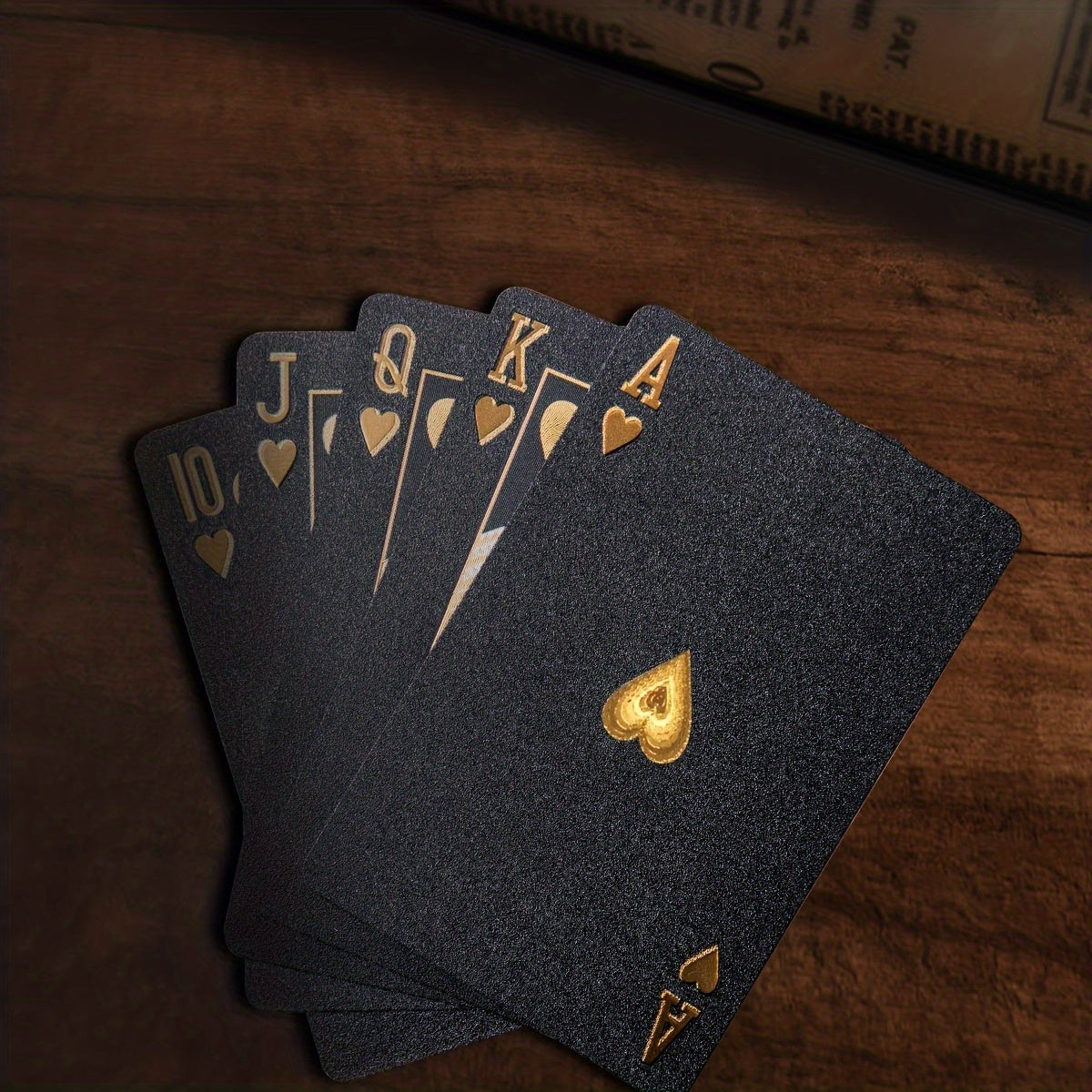 24K Gold Waterproof Playing Cards Plastic Poker Game PET Table Games Halloween Christmas Family Game Nights Board Game Gift