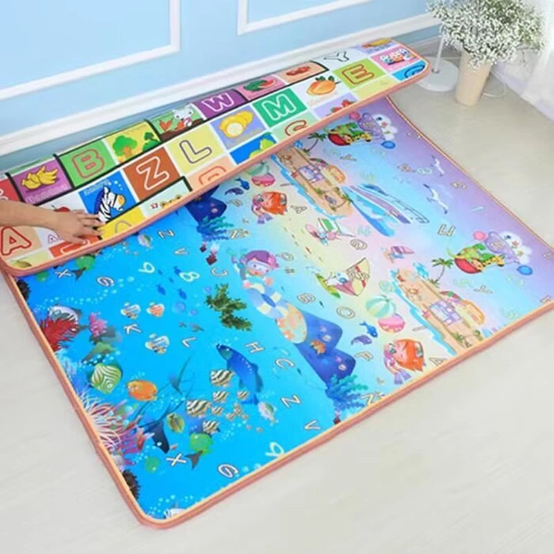 200x180/180x150/180x120cm Play Mat for Children's Thick Safety Mat Friendly Crawling Play Mats Folding Mat Carpet Rug Playmat