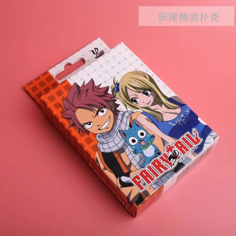 54Pcs Cards Anime Genshin Impact Cosplay Board Game Cards Jujutsu Bleach Hardcover Poker Toy Gift With Box